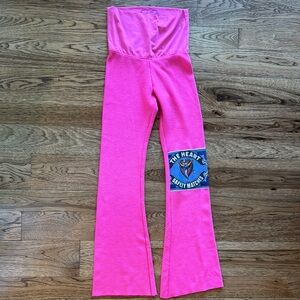 Boys Lie  Pink Flared Bottoms yoga pants size XS